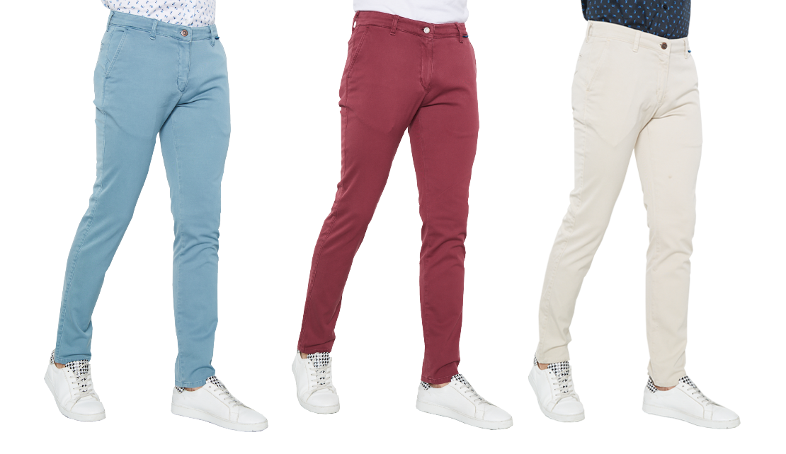 Parça Boyalı Chino Pantolon SS003